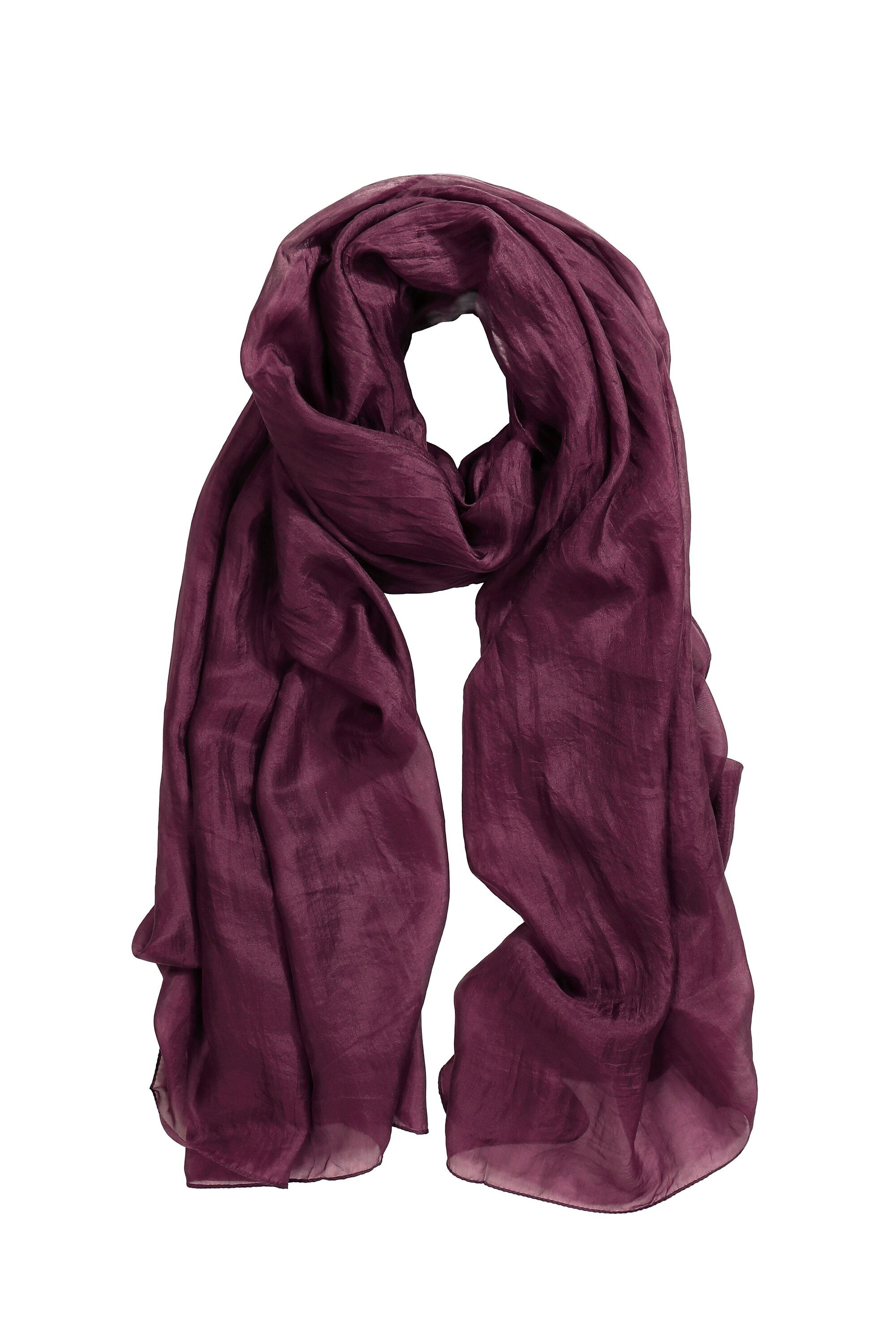 Ulla Popken Halstuch Seidenschal reine Seide lang breit günstig online kaufen