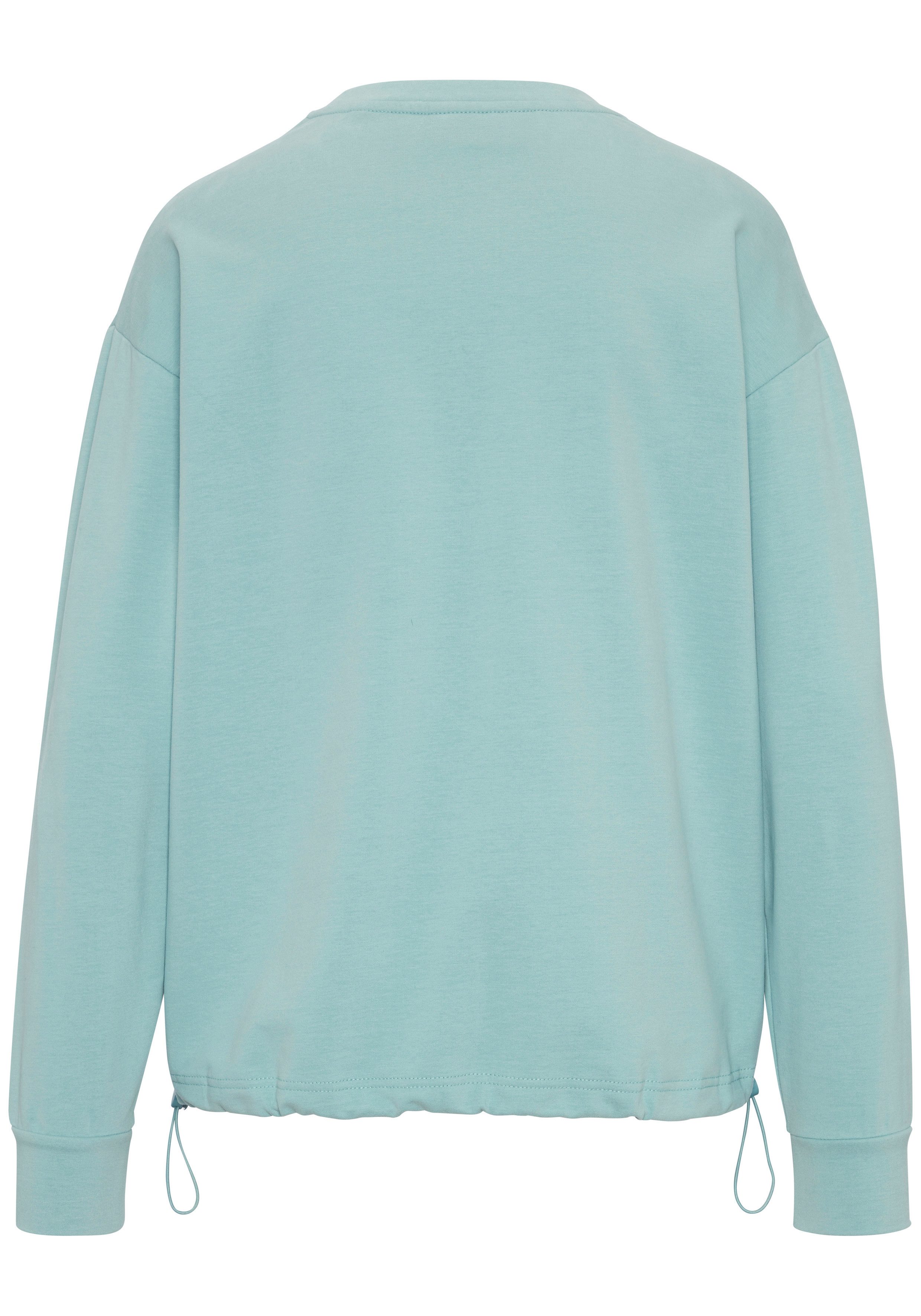 Elbsand Sweatshirt Carisa mit verstellbarem Gummizug am Saum, lockere Passform, casual-sportlich – Bild 4 von 5