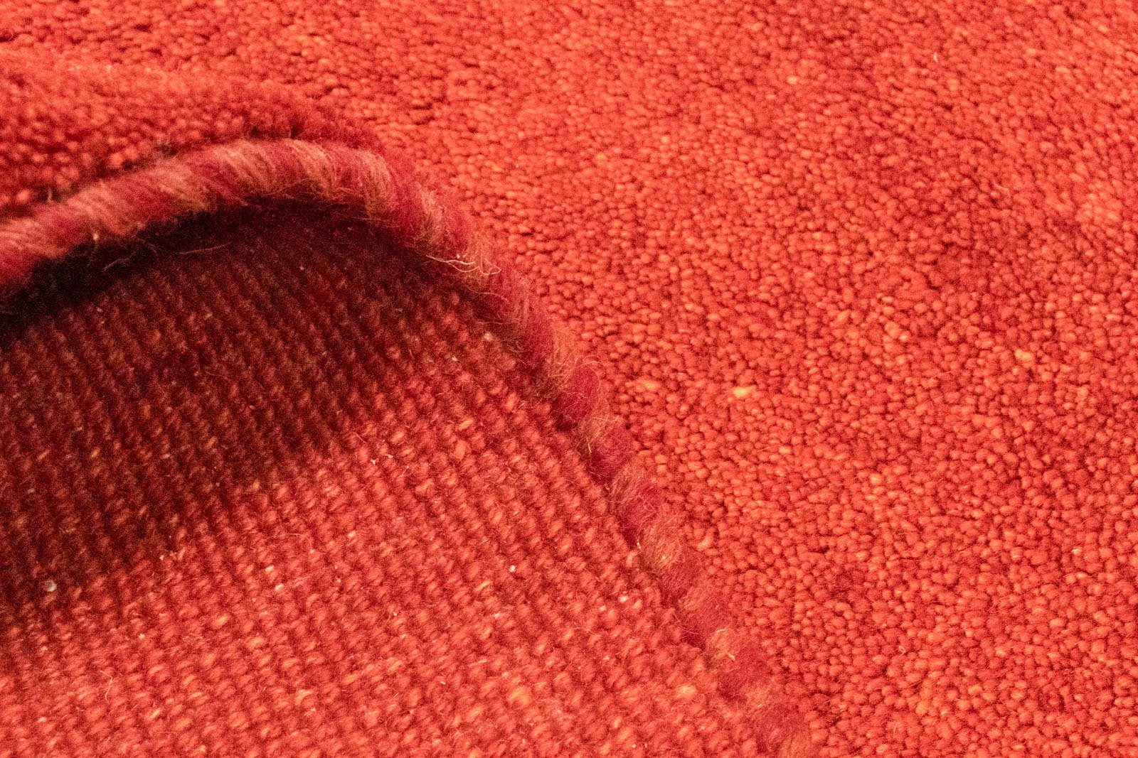 Teppich morgenland, Wollteppich Höhe: rot, Gabbeh 18 rechteckig, handgeknüpft mm, handgeknüpft