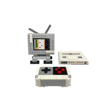 Millennium Arcade Bricks Spielekonsole M408, mit 200 Spiele, zum Zusammenbauen, portabel