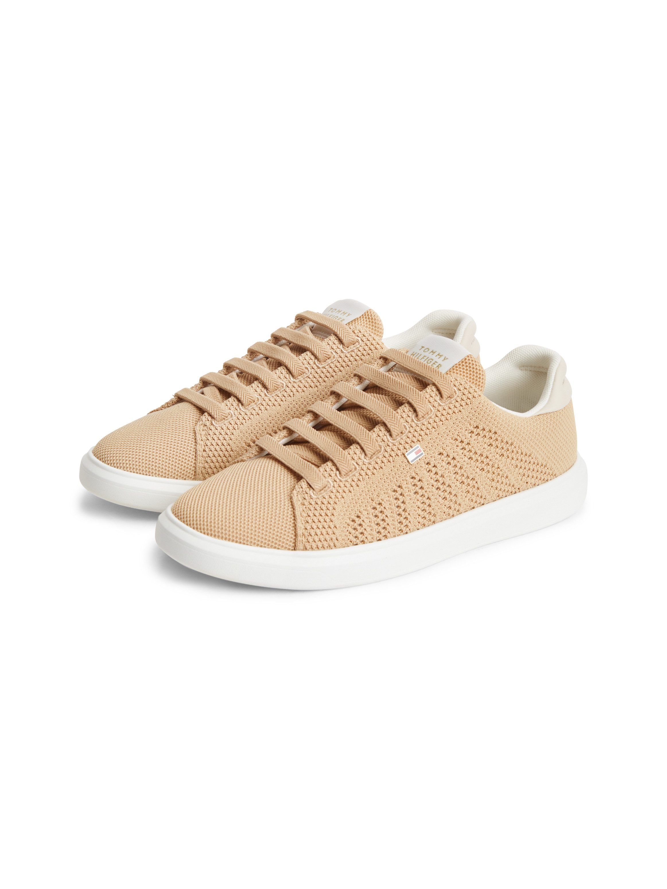 Tommy Hilfiger TH ICON LIGHT KNIT SNEAKER Sneaker Freizeitschuh, Halbschuh, Schnürschuh in sommerlicher Strick-Optik