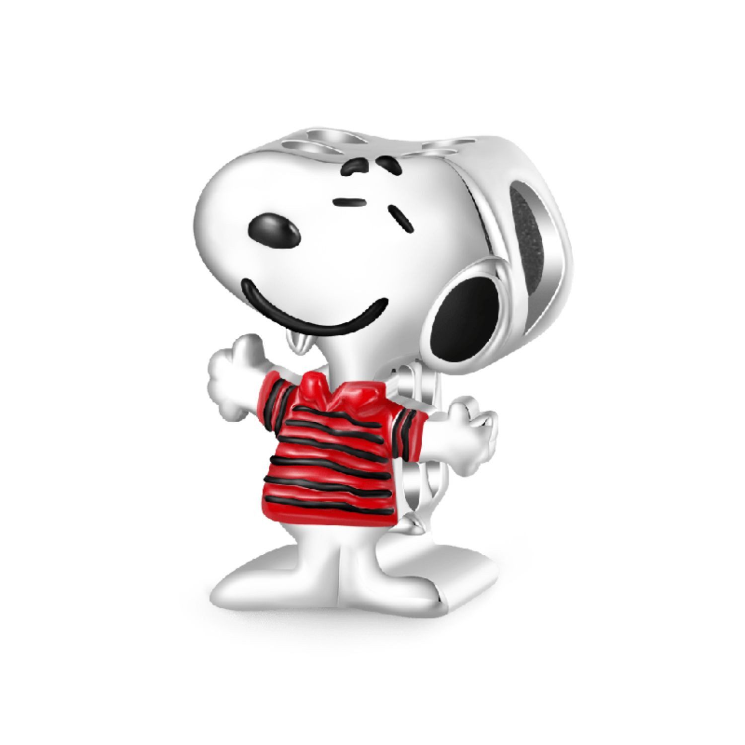 Bead Gnoce Charm Snoopy Peanuts Silber IDC095