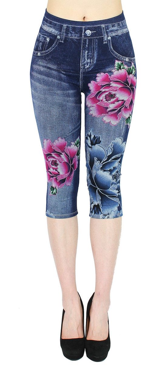 dy_mode 3/4-Leggings Damen Capri Jeggings High günstig online kaufen