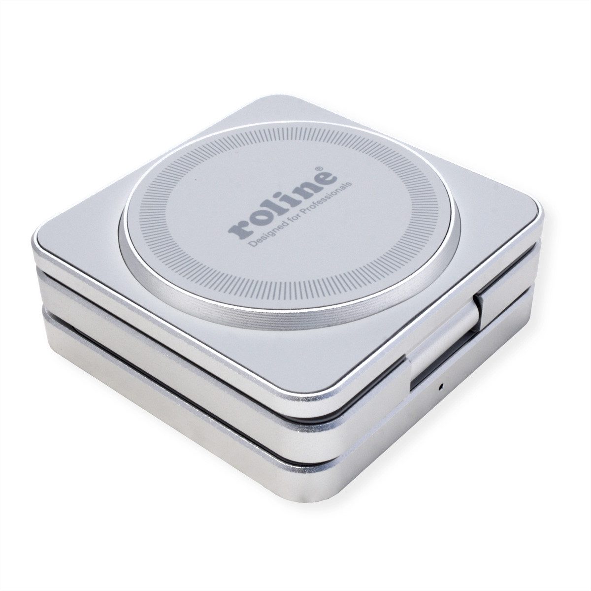 ROLINE 3-in-1 Induktions-Ladestation Tablet-Adapter, 100 cm, faltbar, für Apple