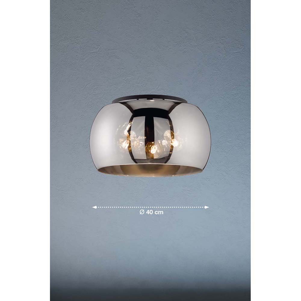 etc-shop Deckenstrahler, Deckenleuchte Wohnzimmerleuchte Deckenlampe 40 Schwarz Metall D cm