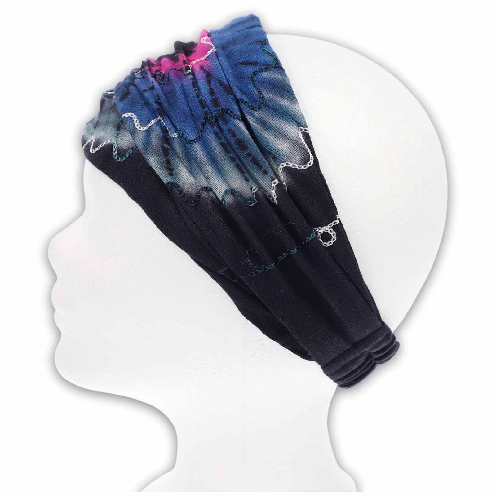 Stirnband Batik elastisches Stirnband Kopfband Goa Yoga Kopftuch