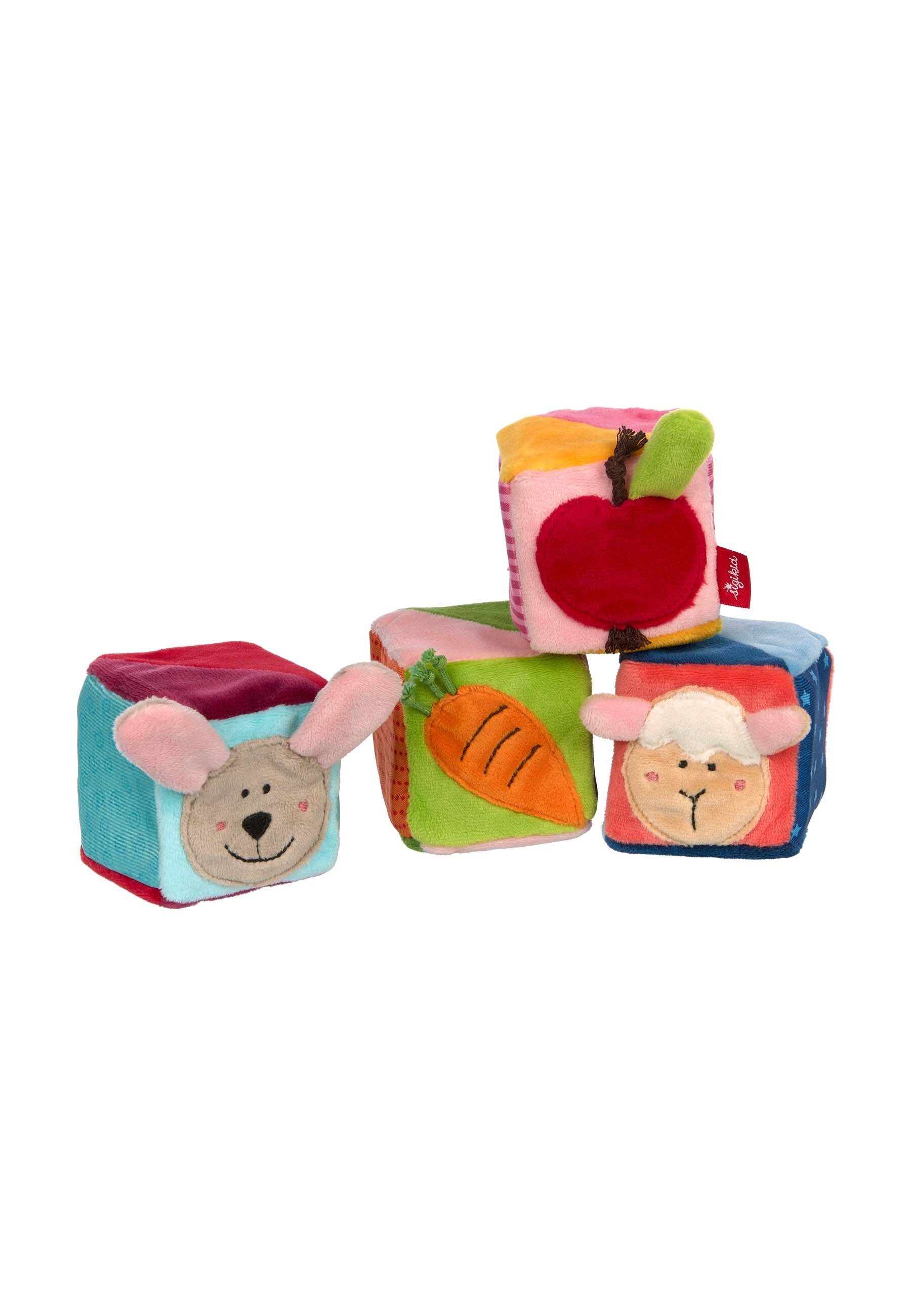 Sigikid Greifspielzeug Aktiv-Würfel-Set, 7 senses (4-tlg)