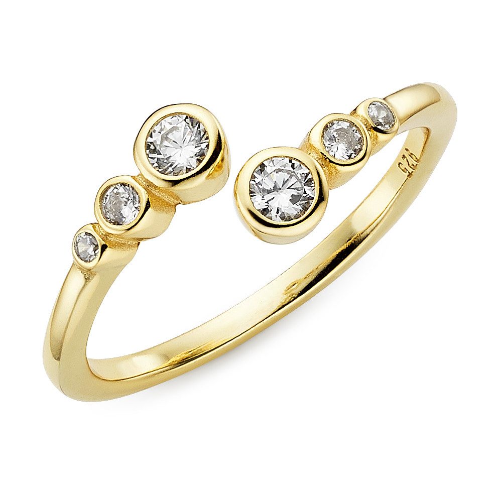 Aniston JEWELRY & WATCHES Fingerring Schmuck Geschenk Silbering offen, mit Zirkonia (synth)
