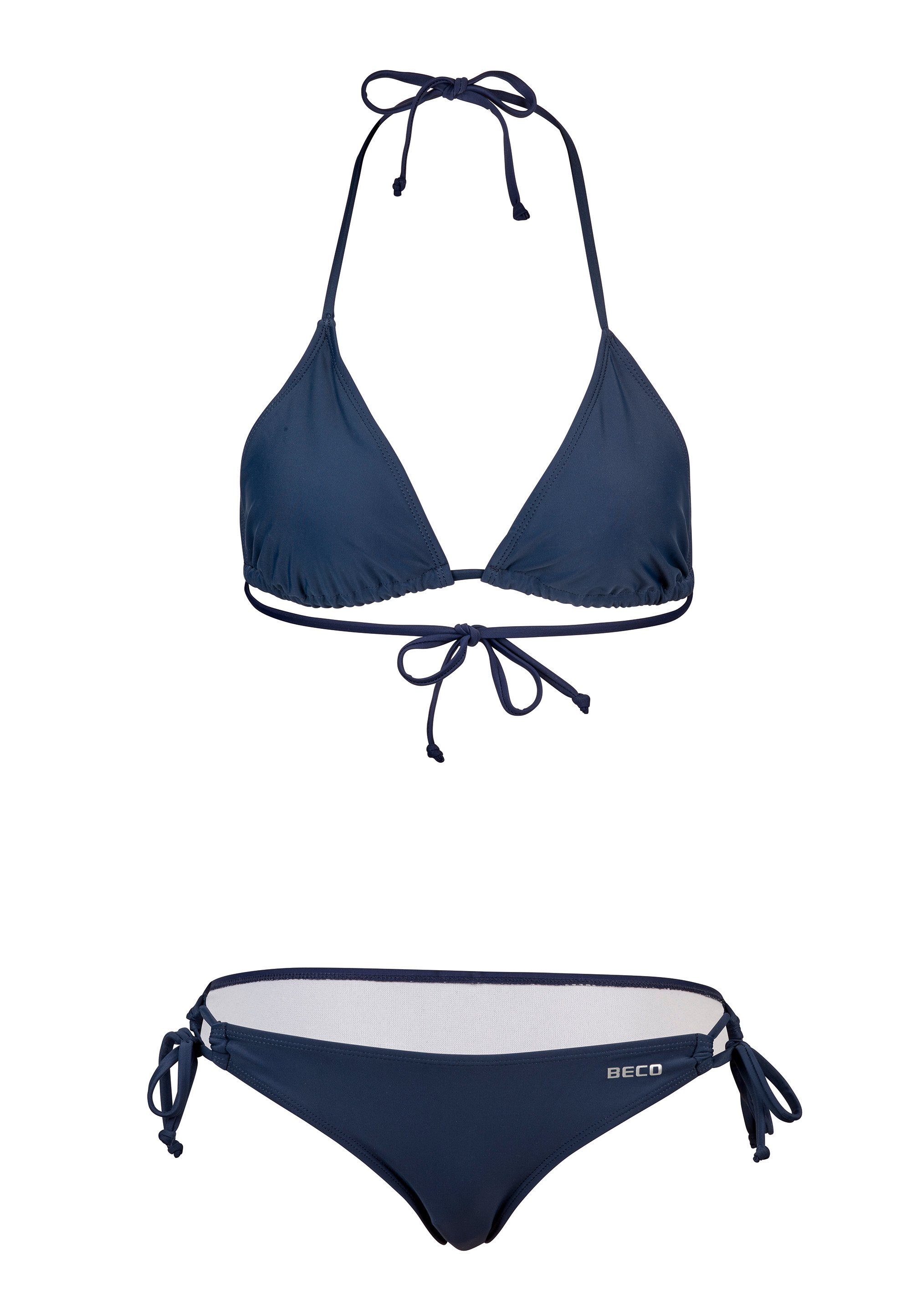 Beco Beermann Triangel-Bikini-Top BECO-Basic Side Tie Triangle Bikini (2-St), in modischen Farben