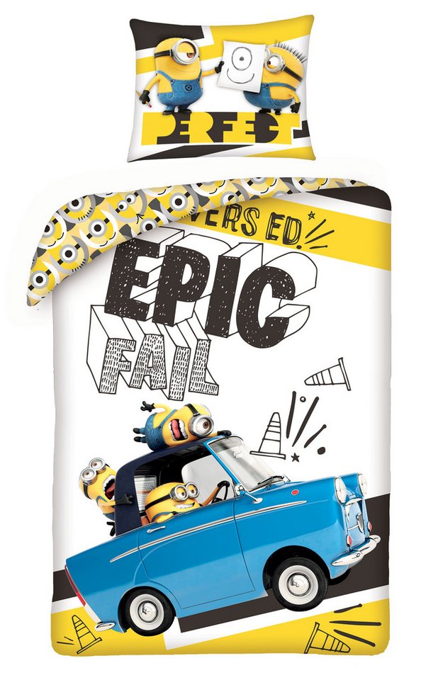 Minions Kinderbettwäsche Minions Bettwäsche 140 x 200 cm