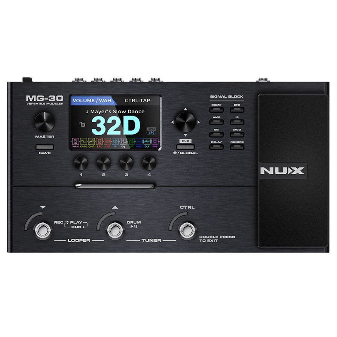 Nux E-Gitarre Nux MG-30 Modeling Multi-Effektgerät