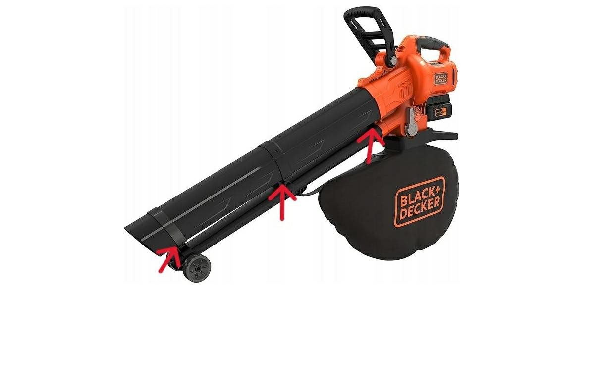 Black + Decker Akku-Laubbläser BLACK+DECKER Akku-Laubbläser 36 V BCBLV3625L1 mit 2,5 Ah Akku