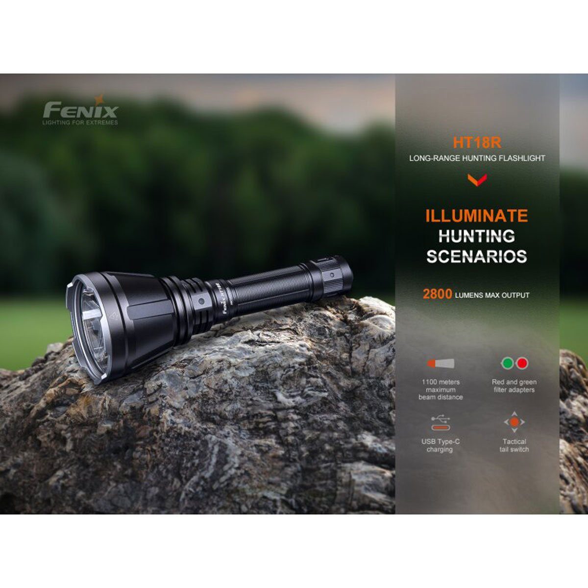 Fenix LED Taschenlampe Taschenlampe HT18R LED Lumen 2800