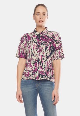 Le Temps Des Cerises Klassische Bluse mit abstraktem Allover-Print