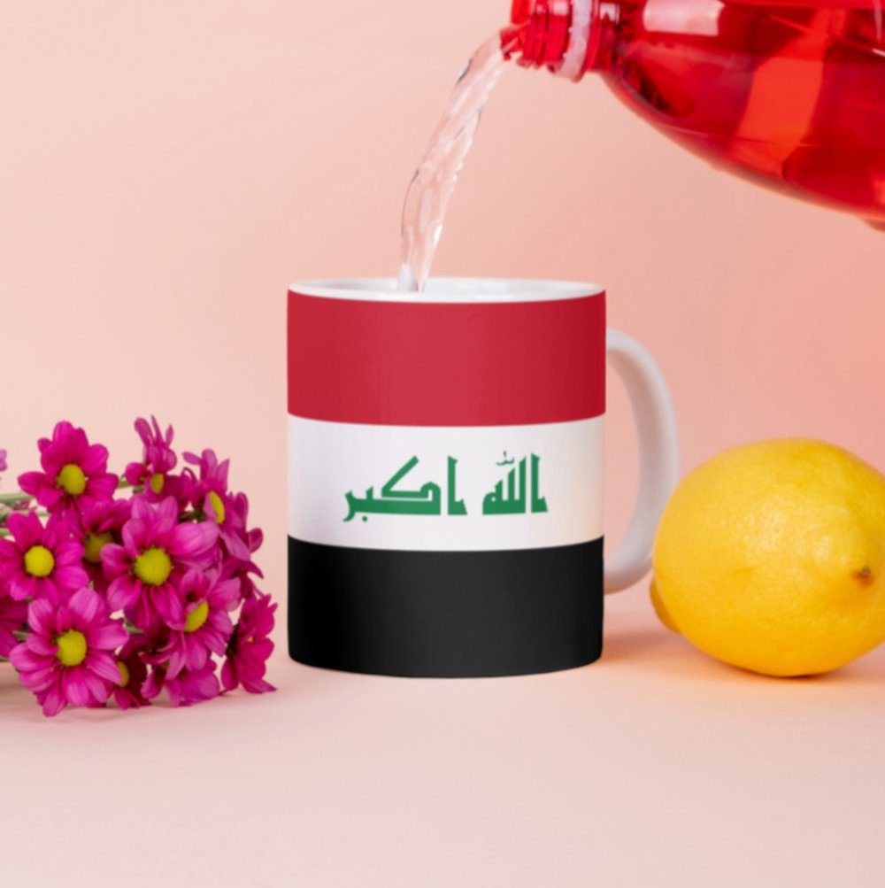 Tinisu Tasse Irak Kaffeetasse Flagge Pot Kaffee Tasse IRQ Becher Coffeecup Büro