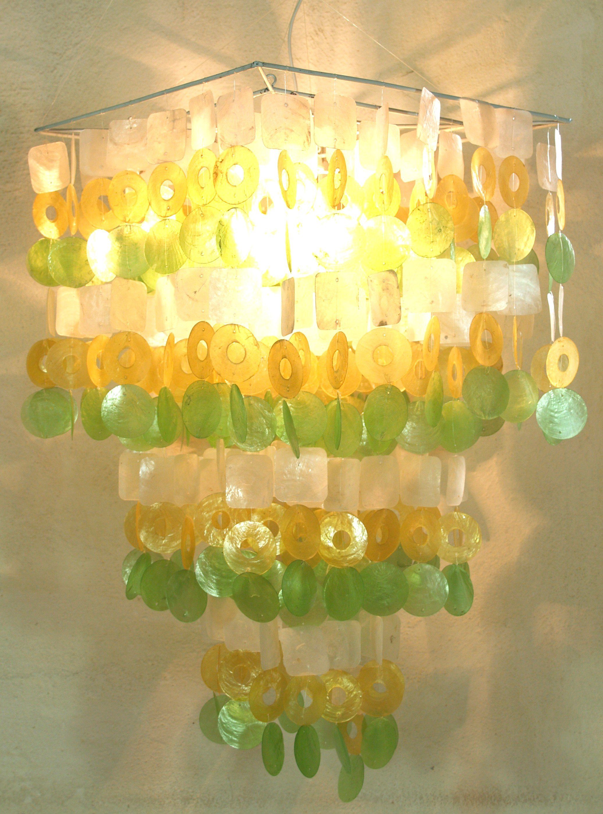 Guru-Shop Deckenleuchten Deckenlampe, Muschelleuchte aus hunderten.., günstig online kaufen