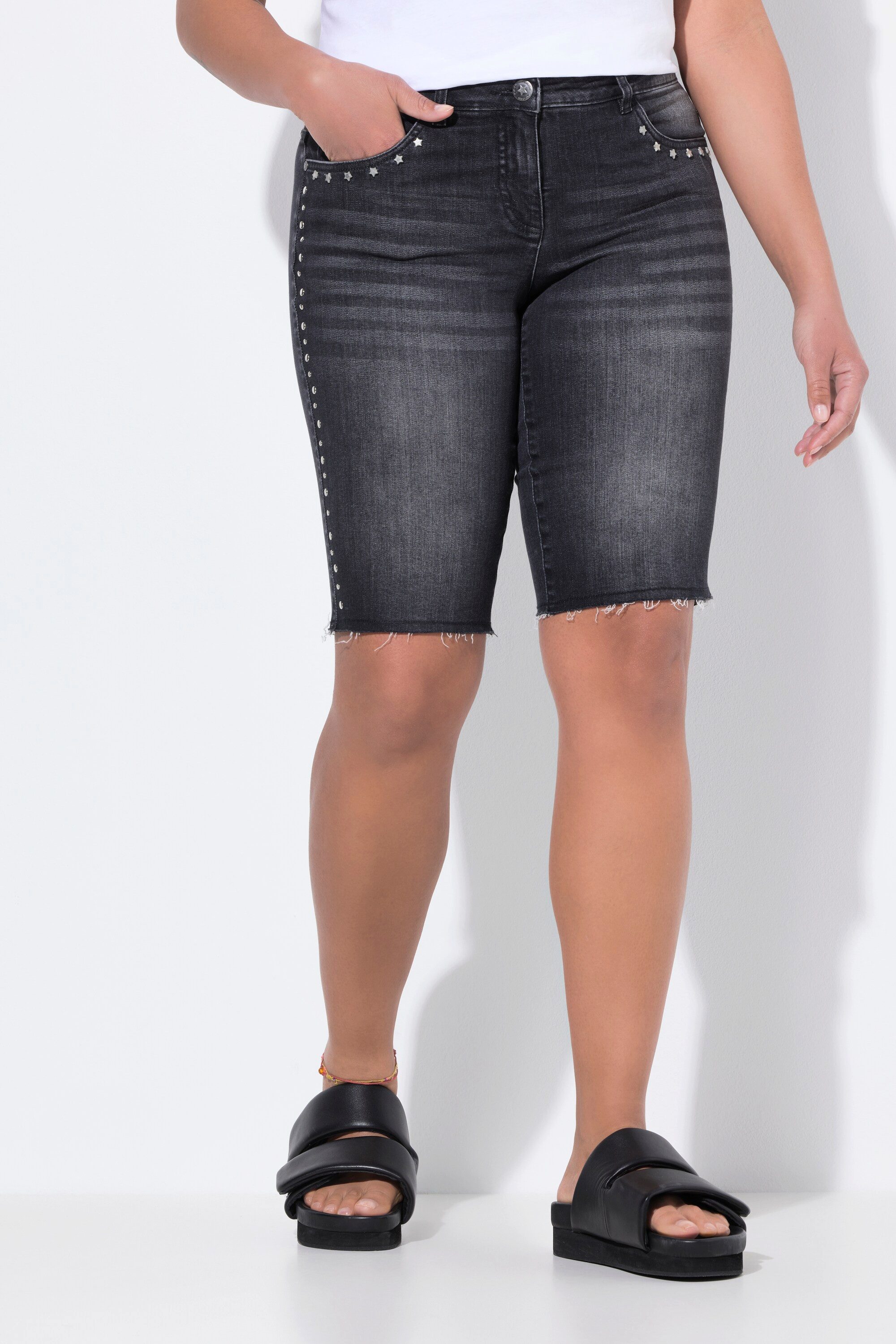 Angel of Style 5-Pocket-Jeans Jeans-Bermuda gerades günstig online kaufen