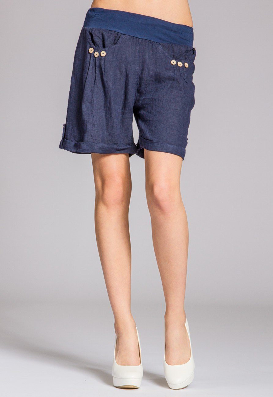 Caspar Shorts BST002 Damen Leinen Shorts