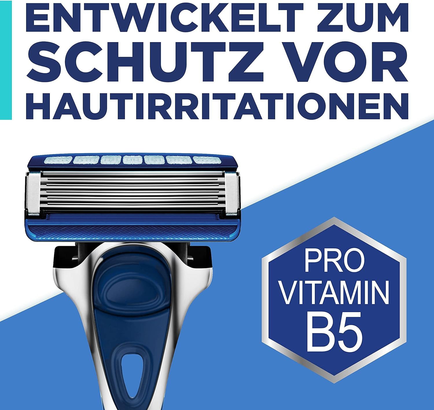 Wilkinson Rasierklingen Hydro 5 Hautschutz für Männer, Regelmäßig, 1-tlg., 1 Rasierergriff + 13 Ersatzklingen, 14 Stück (1er Pack)