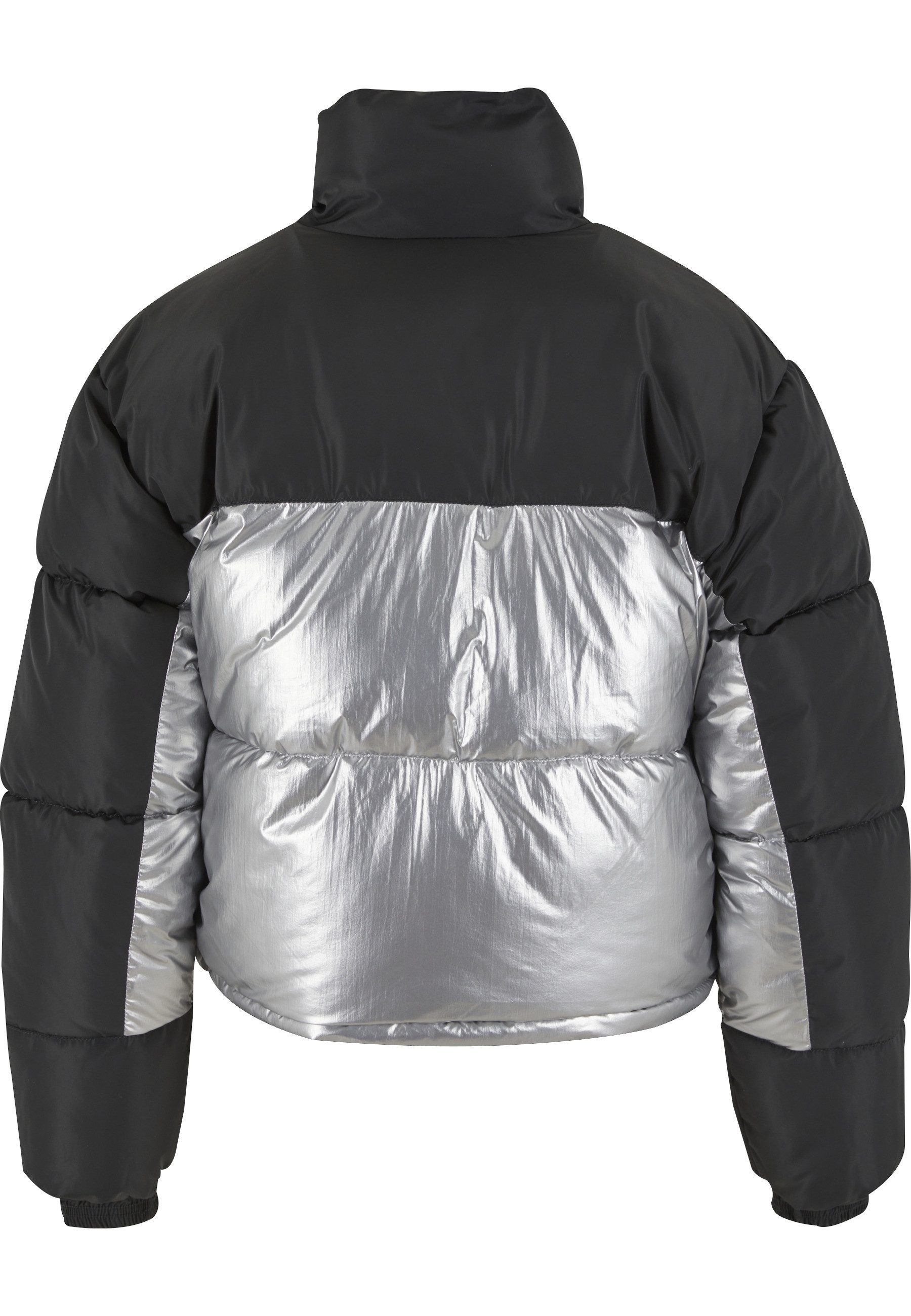 Karl Kani Winterjacke Karl Kani KK Og Metallic Block Crop Puffer Jacket metallic (1-St)