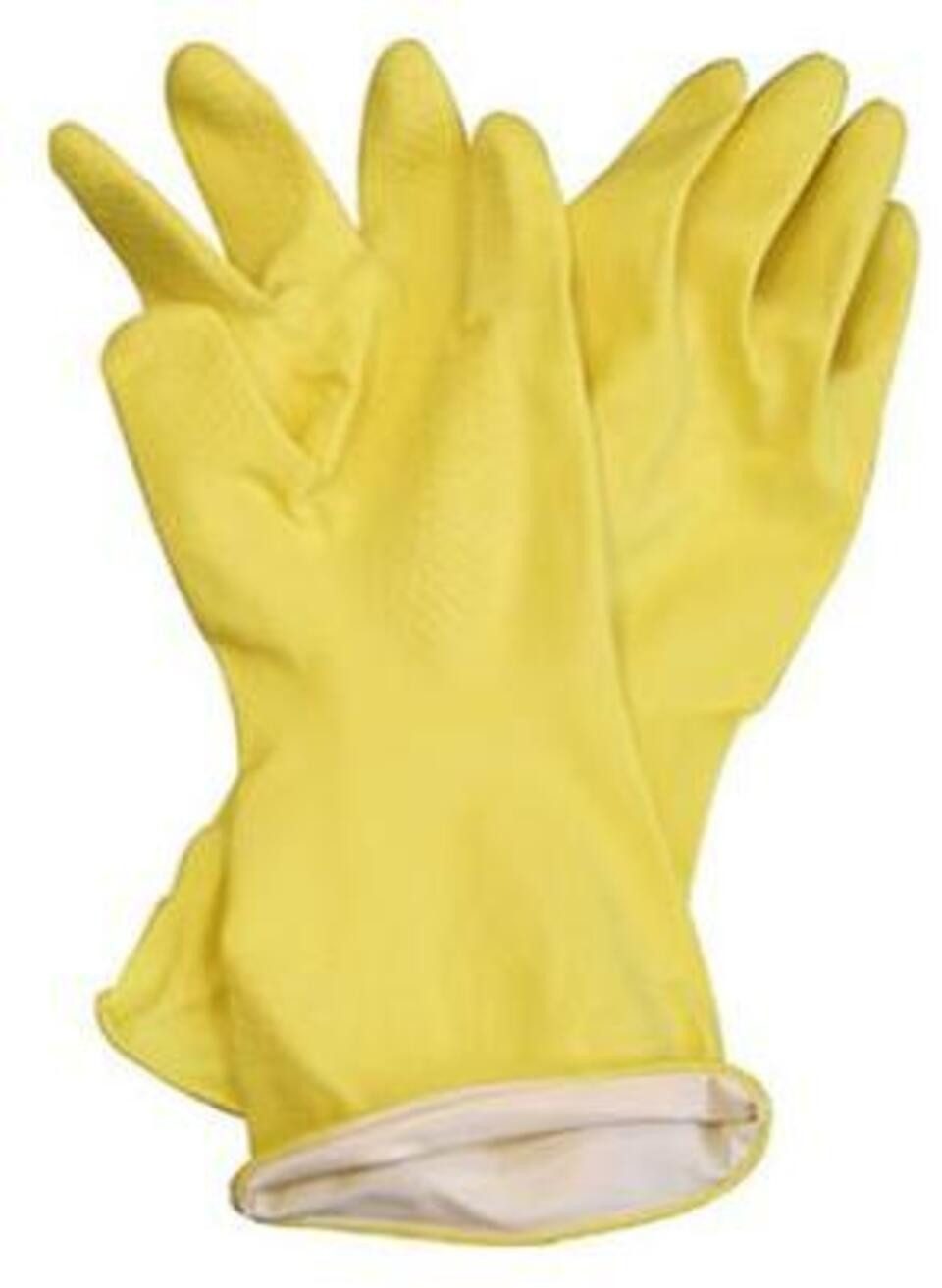 Testrut Latexhandschuhe Latex-Haushaltshandschuhe Baumwollgefüttert, griffsicher klein (1-St)