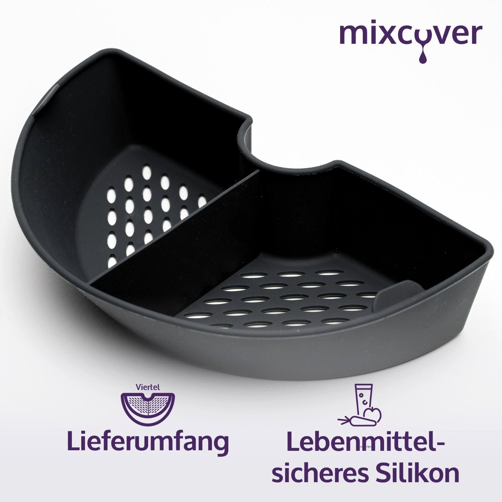 Cookit Küchenmaschinen-Adapter Dampfgarraum mixcover Bosch für Garraumteiler Mixcover (viertel)