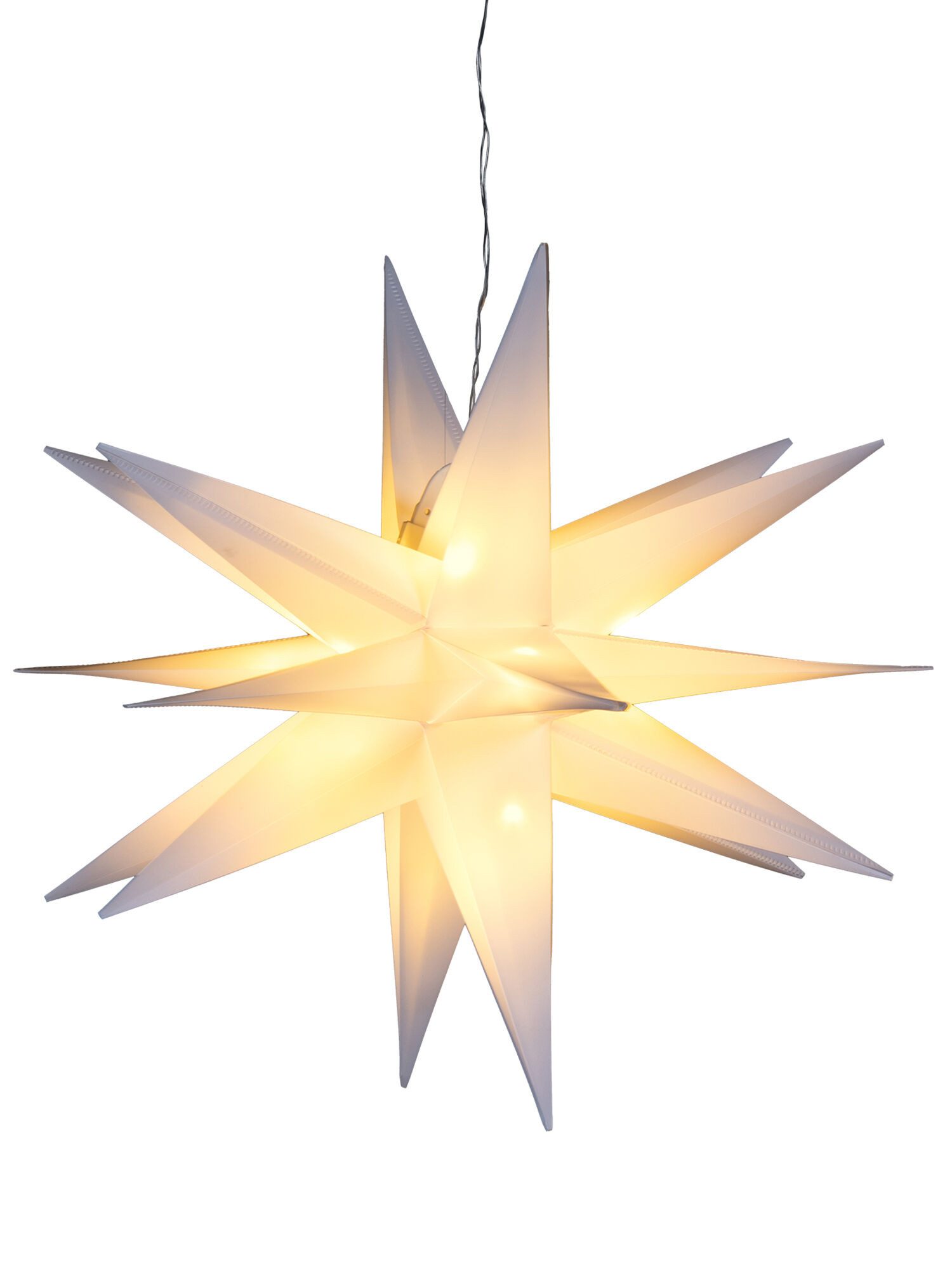 Dekorieren macht glücklich Weihnachtsfigur Dekoleuchten LED "Weihnachtsstern" (1 St., 1 Stück), wetterfest, Dekostern für Innen- und Außenbereich, mit Timerfunktion