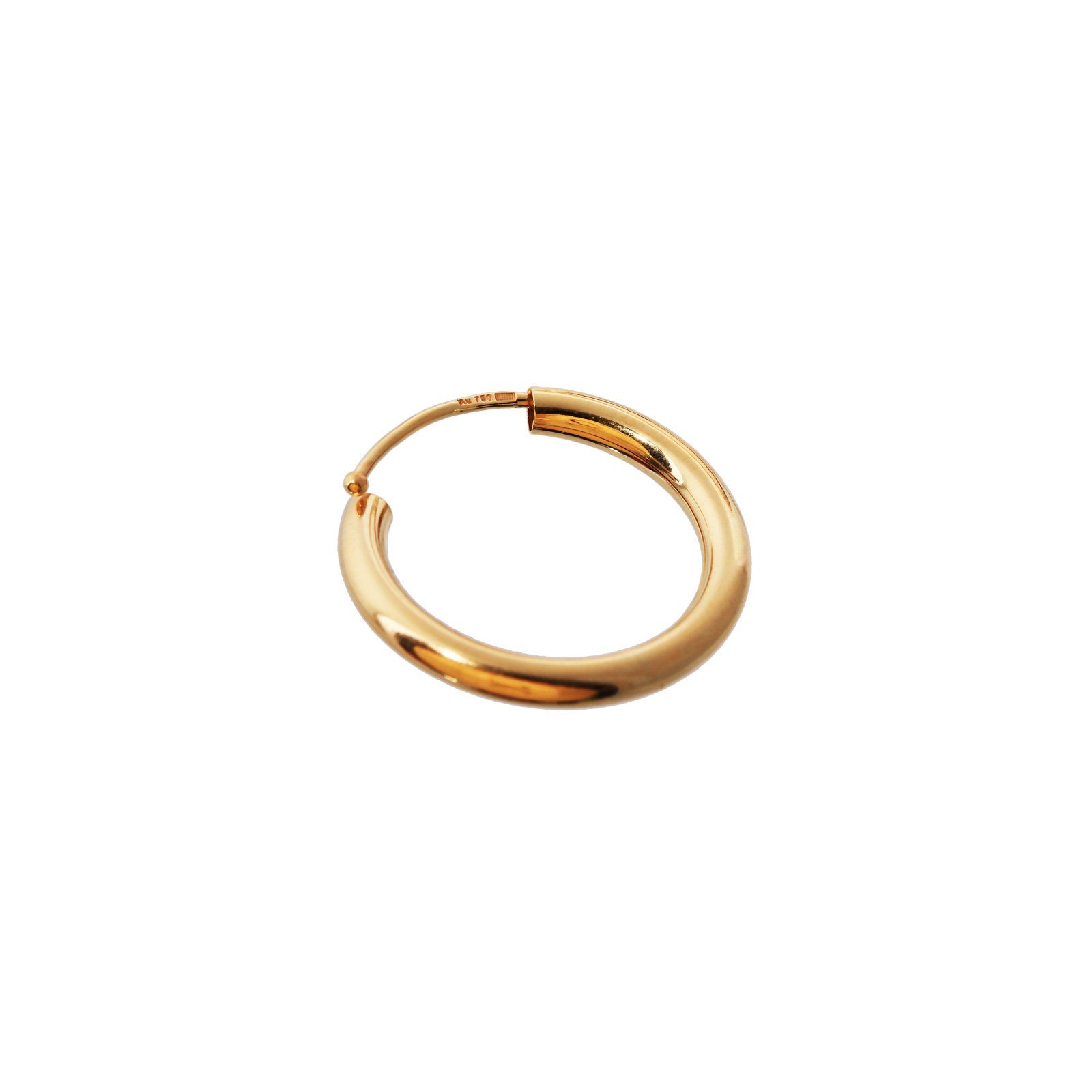 NKlaus Paar Creolen Einzel 750 Gelbgold Creole Ohrring Ohrschmuck 2,5m