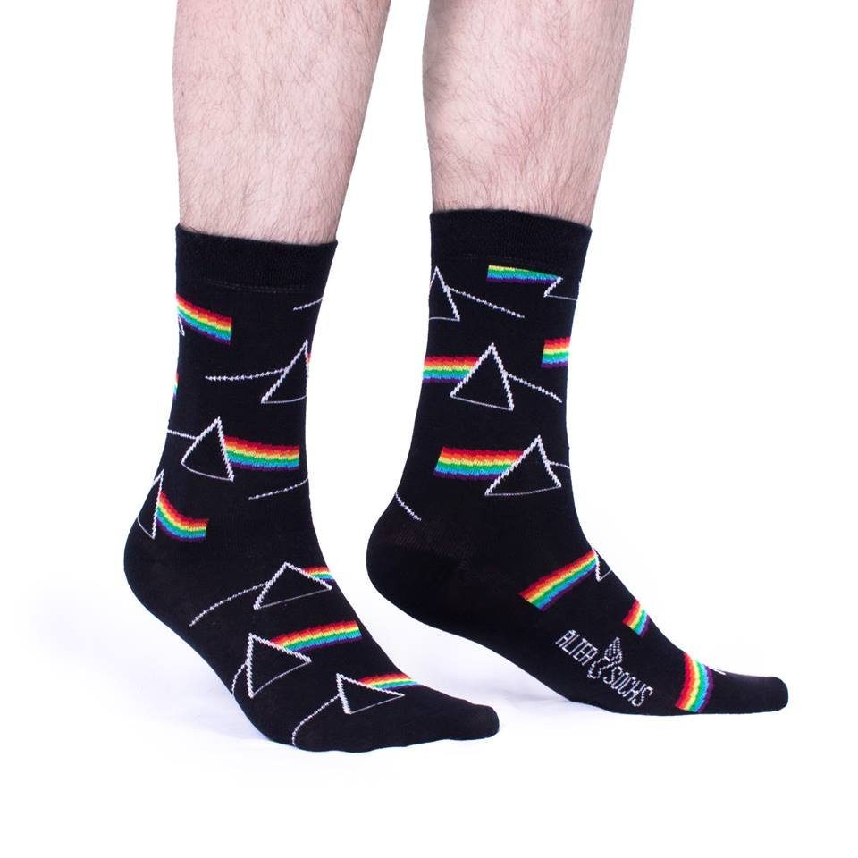 AlterSocks Freizeitsocken Lustige Socken Prisma Socken Damen & Herren Unisex Größe 36 – 45 (1 Paar)