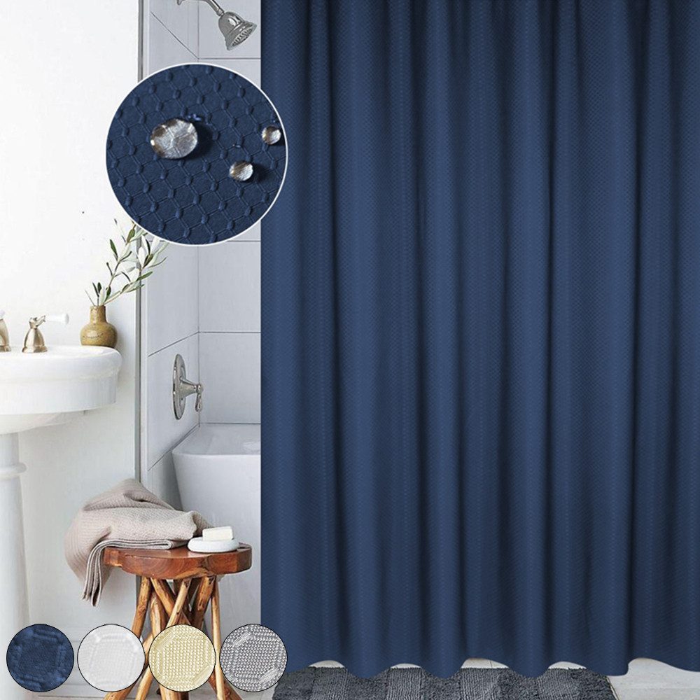 BTTO V&G Duschrollo Duschvorhang Breite 180 cm (1-tlg)mit Haken, Einfarbig günstig online kaufen