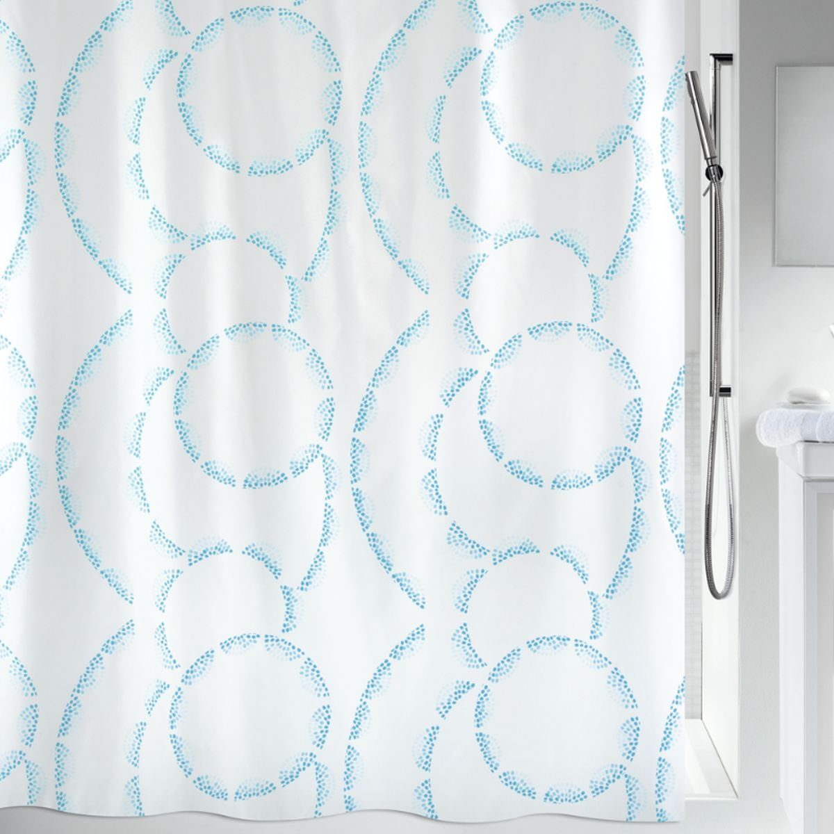 spirella Duschvorhang CLAIRE Breite 120 cm, Anti-Schimmel Textil-Duschvorha günstig online kaufen