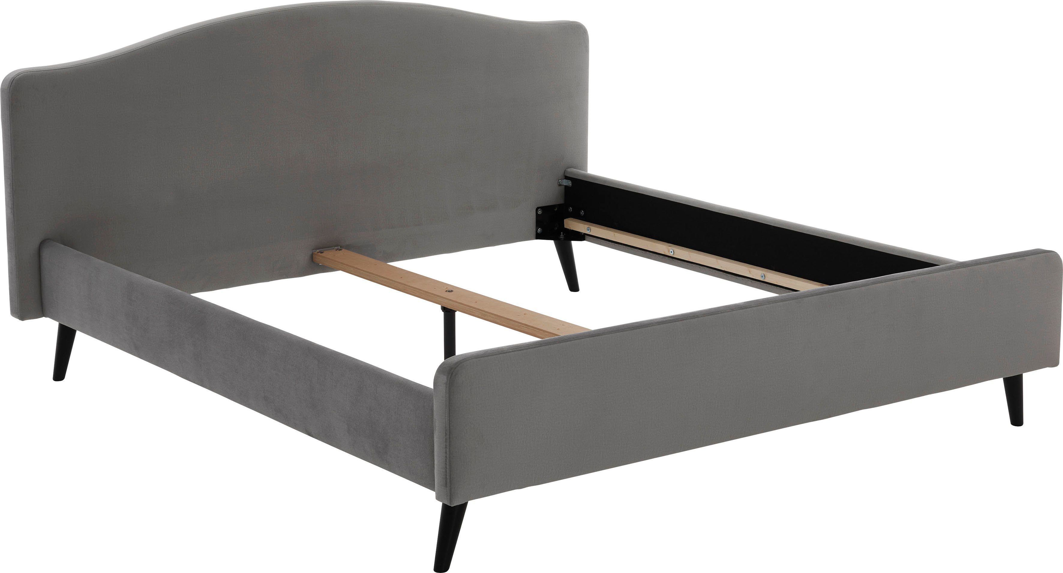 ATLANTIC home collection Polsterbett Tamiga, mit Massivholzfüße