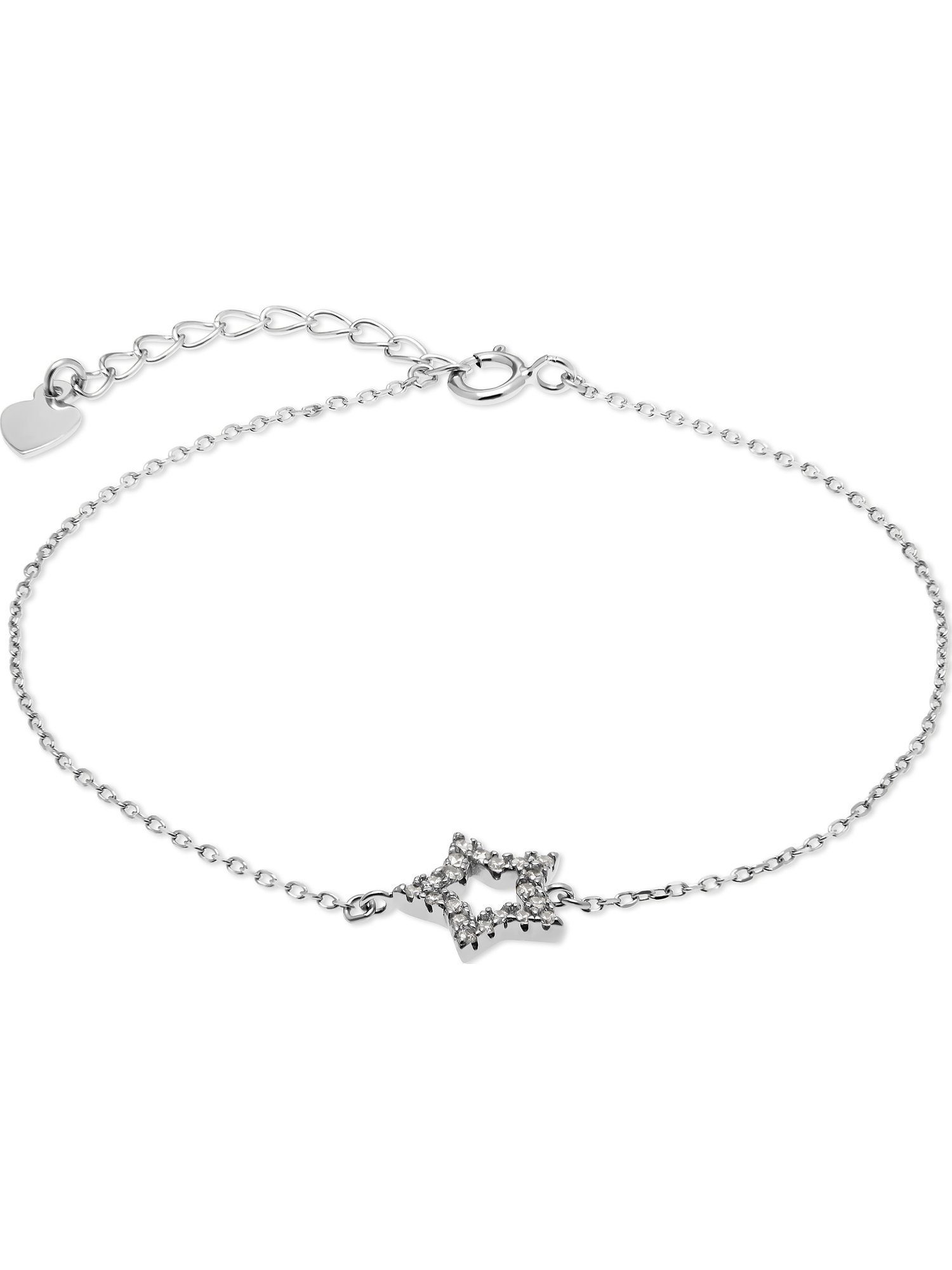 FAVS Silberarmband FAVS Damen-Armband 925er Silber 21 Zirkonia, Klassisch