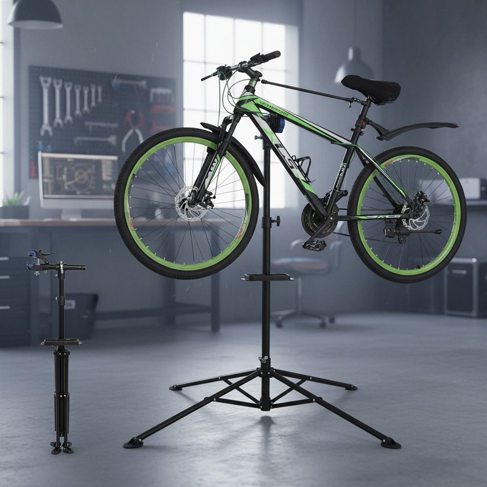 Melko Fahrrad-Montageständer Montageständer Fahrrad Reparaturwerkstatt 360° Verstellbar Bike Träger (Stück), Lackschonend