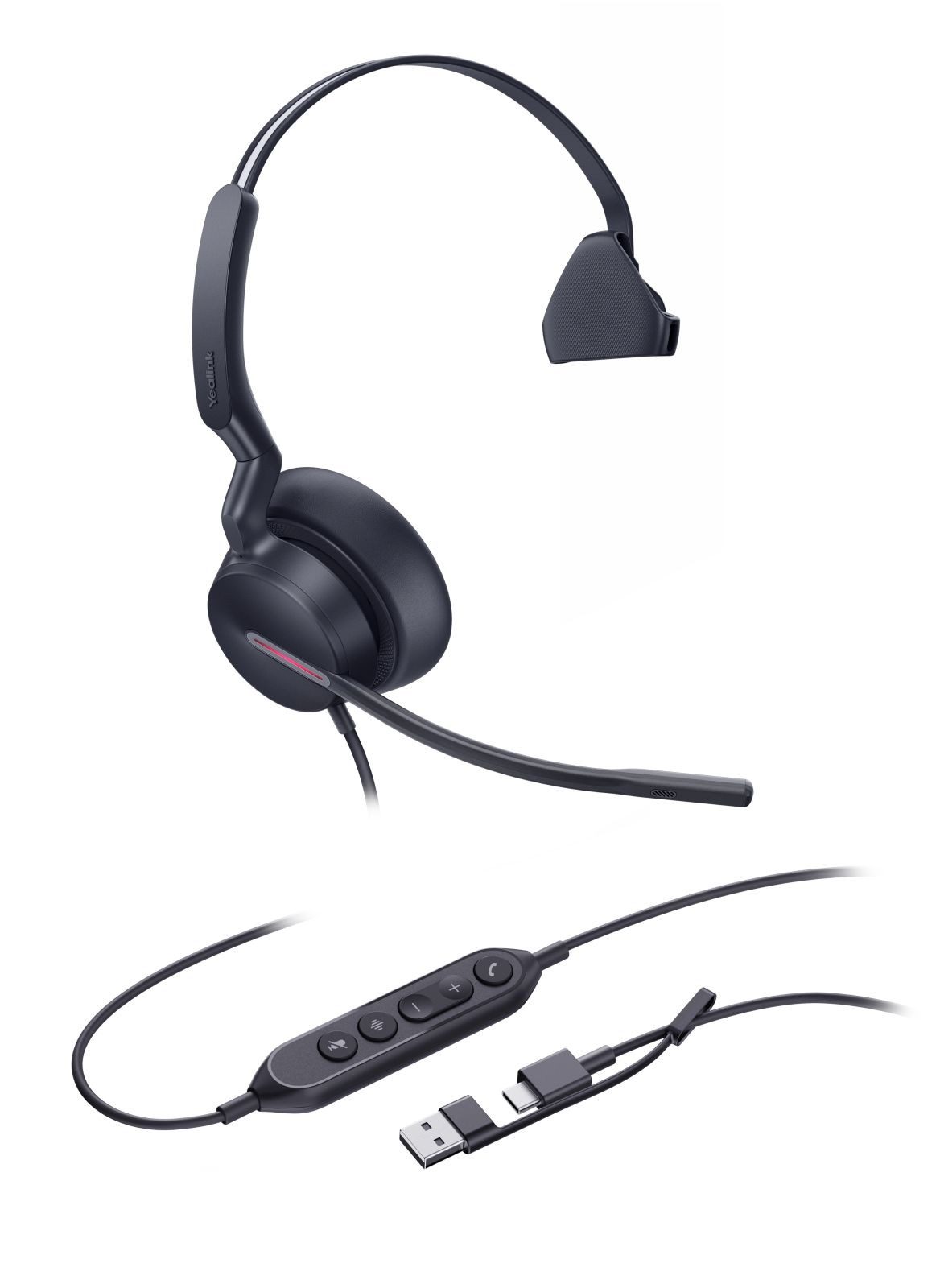 Yealink UH46 Mono - Headset - On-Ear - kabelgebunden Headset
