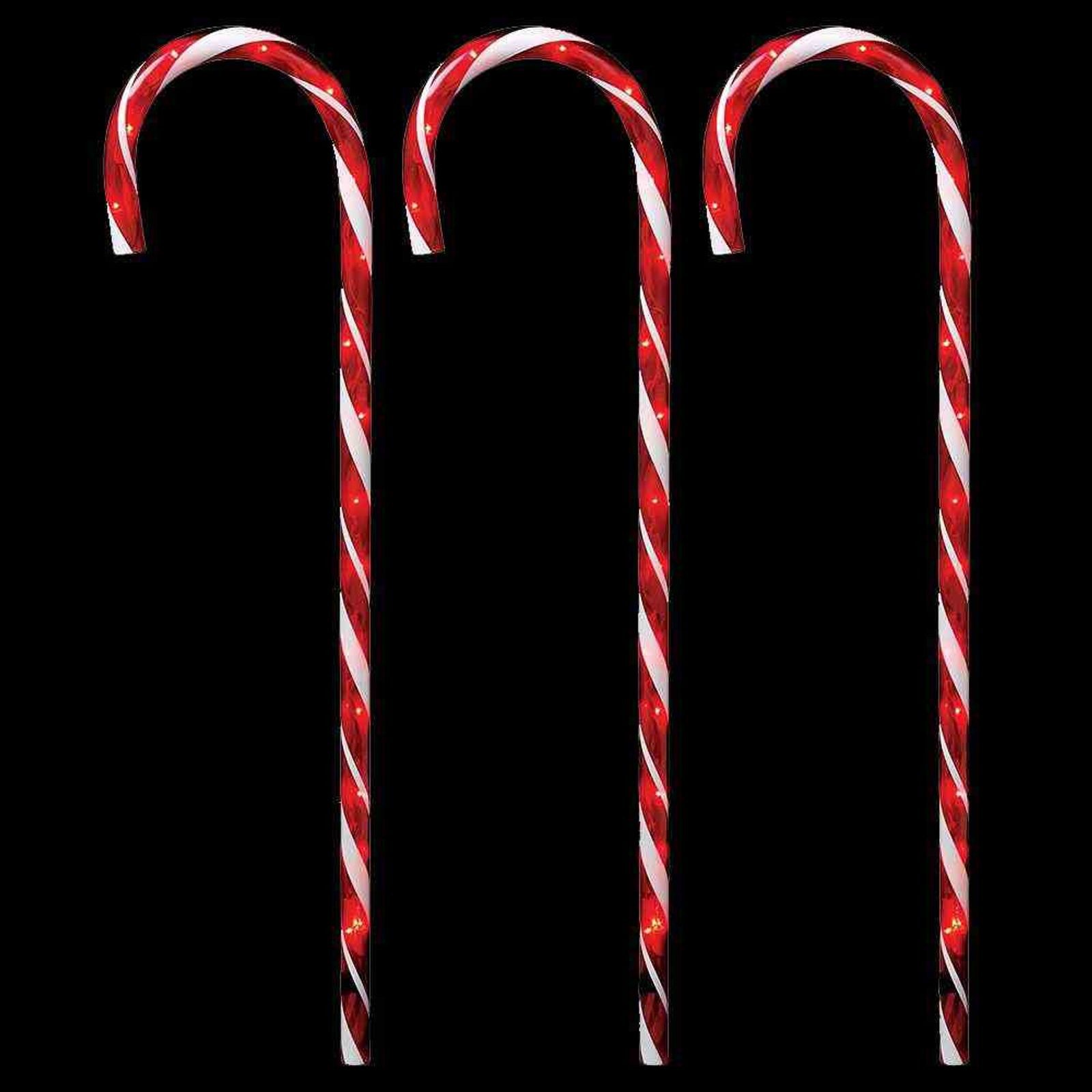 F-H-S International GmbH & Co. KG Lichterkette LED-Zuckerstangen 6 Stäbe rot/weiß Höhe 100/110 cm, 6/18 h A/A IP44