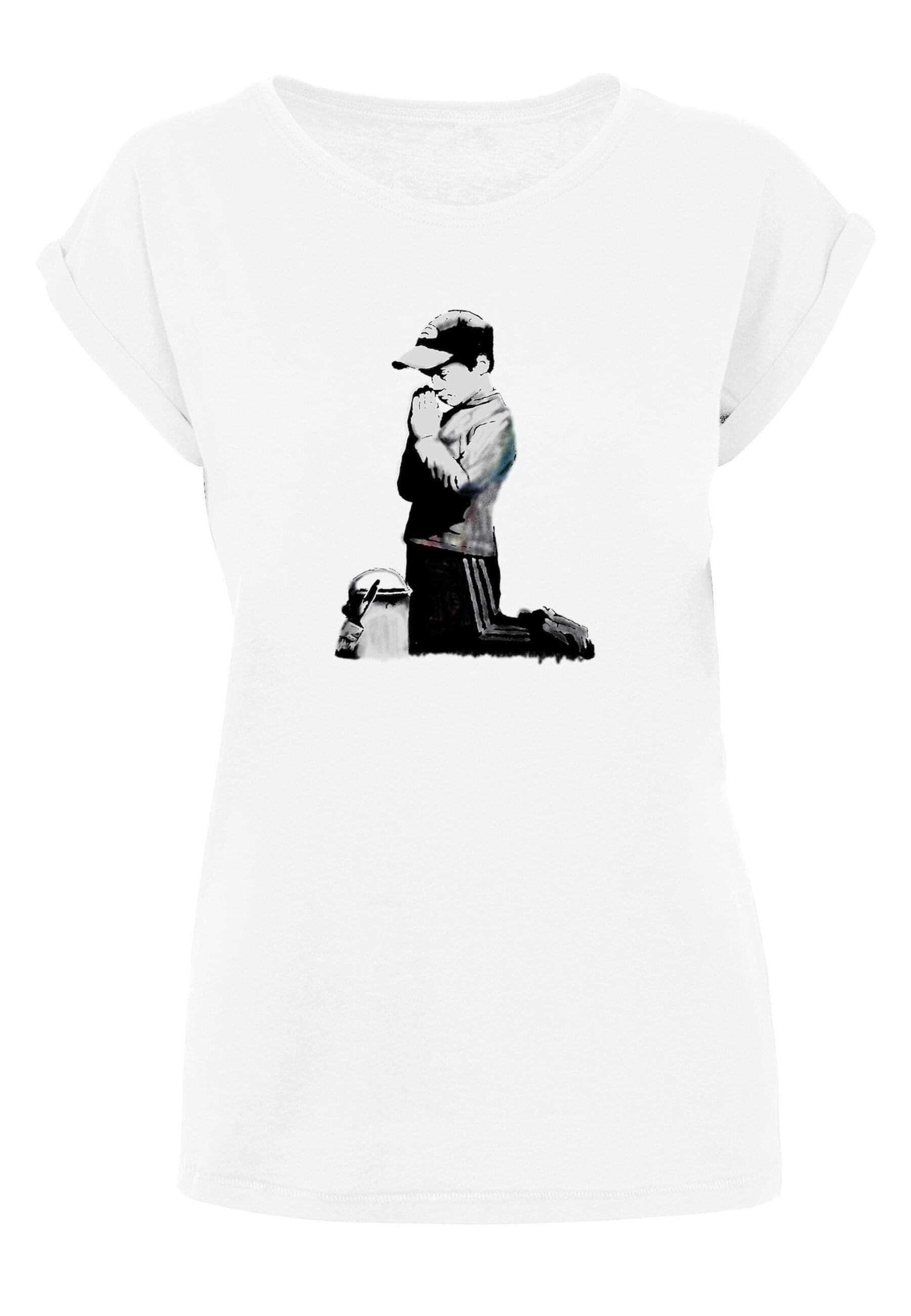 Merchcode T-Shirt Damen Ladies Praying Boy T-Shirt (1-tlg) white