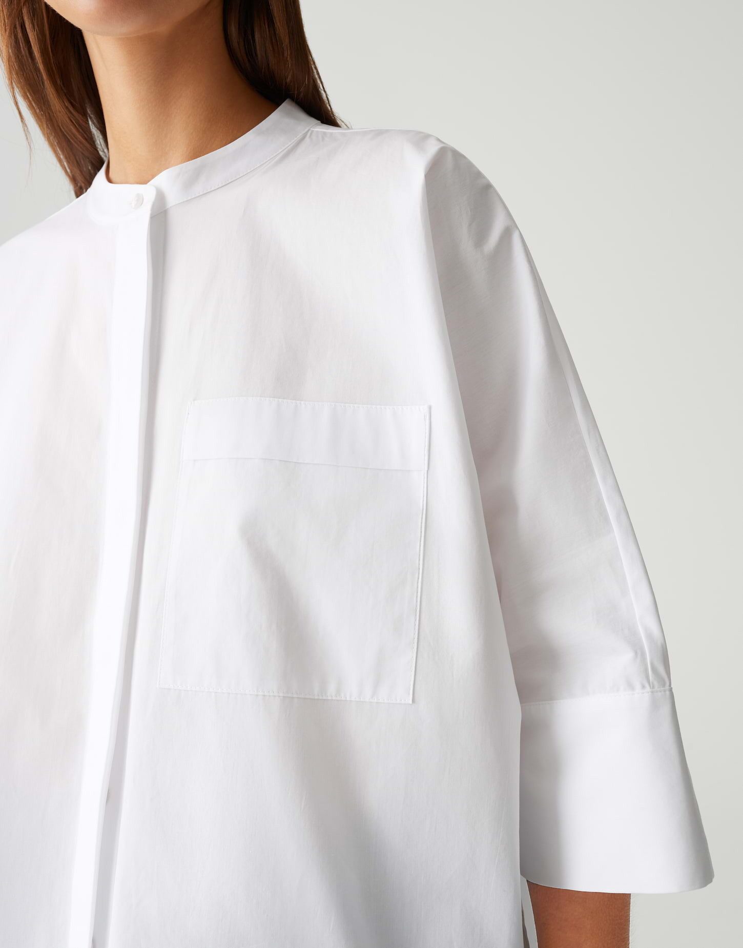 OPUS PANTS Kurzarmbluse FRUNA Oversize aus nachhaltiger Baumwolle