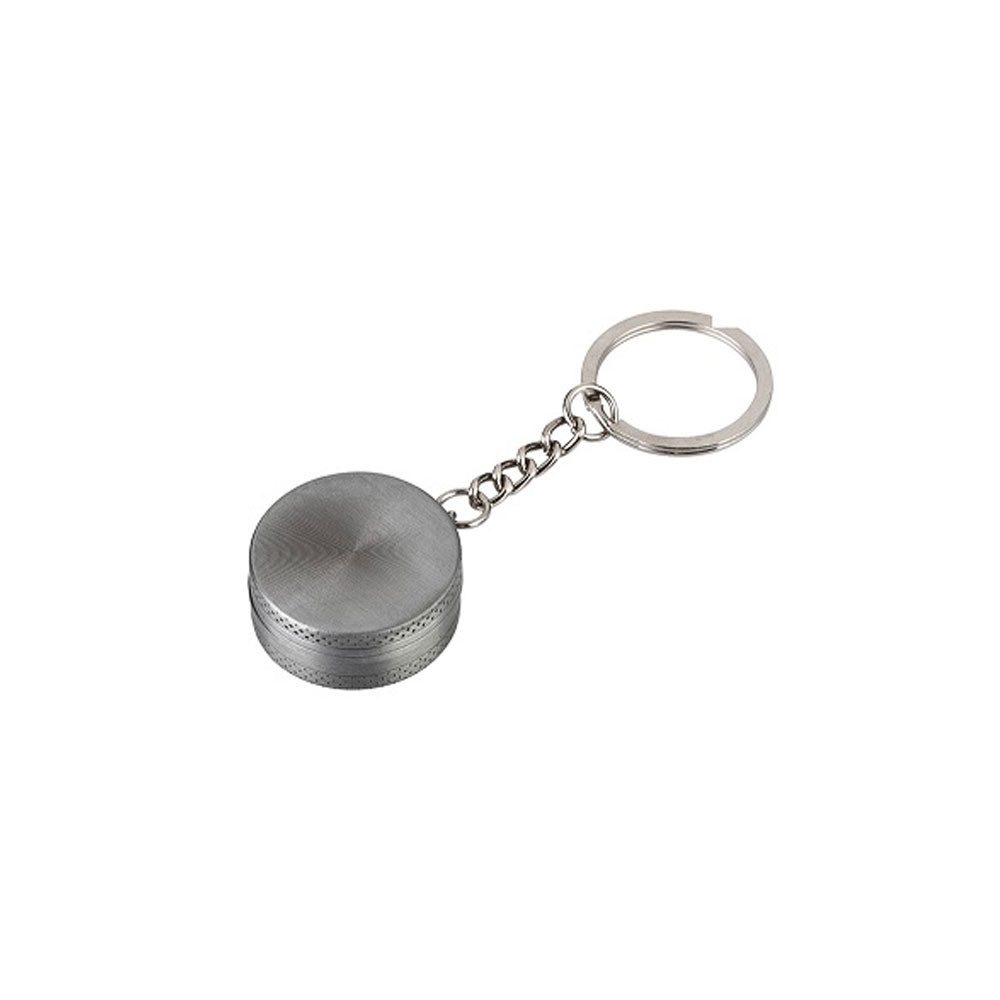 Coumo Kräutermühle Mini Grinder Crusher Kräutermühle, Schlüsselanhänger, Metall, 3 cm
