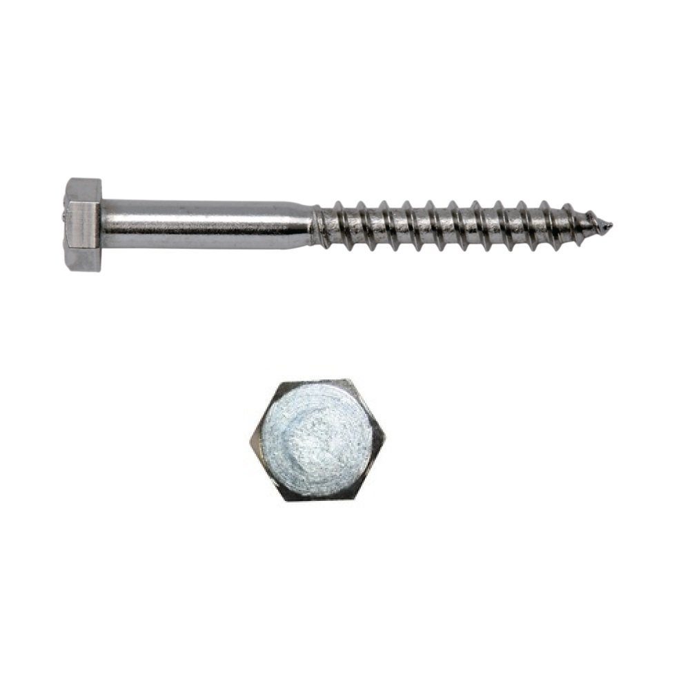 ARLI Schraube Schrauben & Dübelset (8 Schrauben + 8 Unterlegscheiben + 8 Dübel Set)