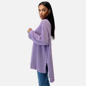 Elara Strickpullover Elara Damen Strickpullover Runderkragen (1-tlg)