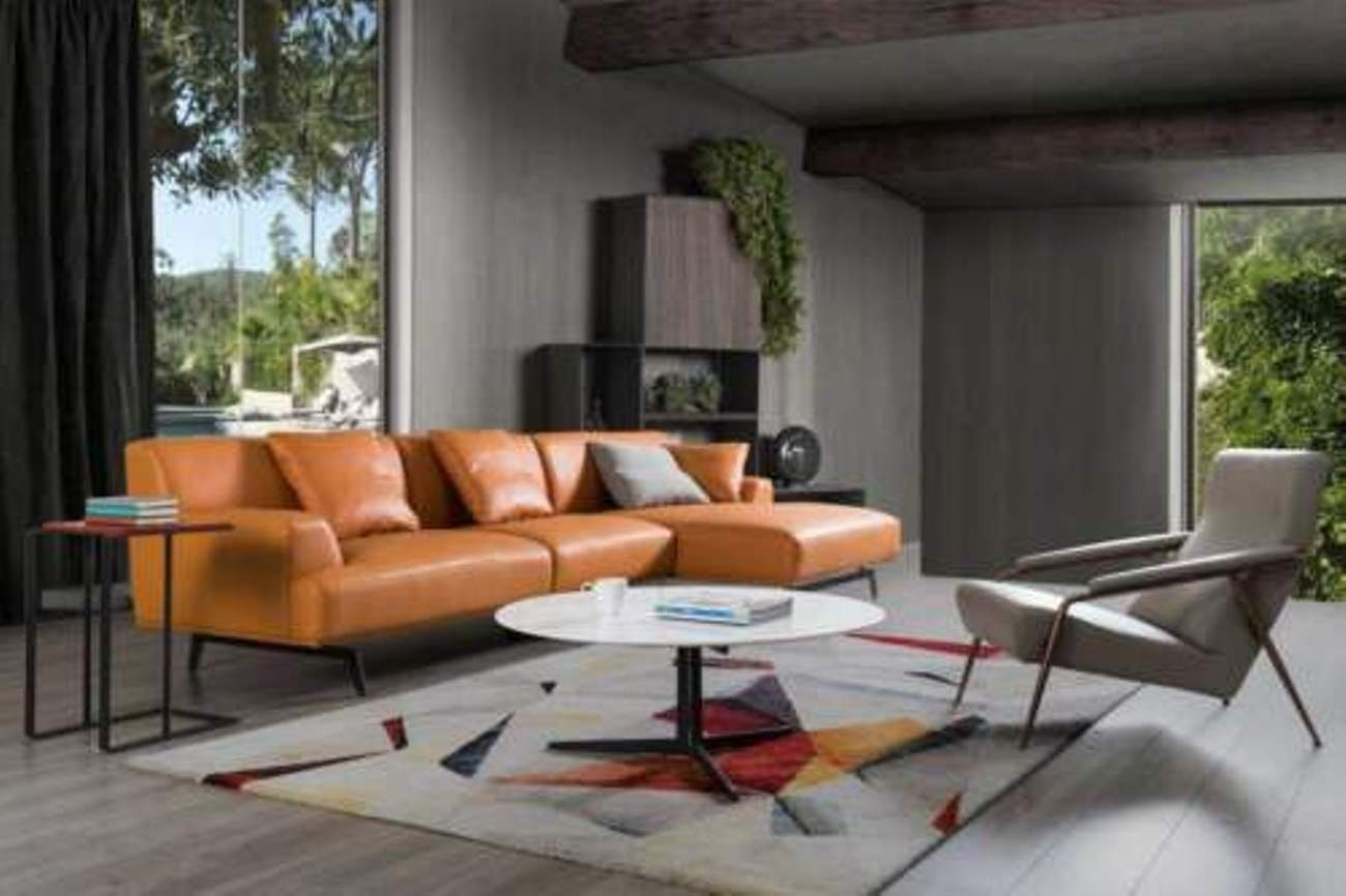Sofa Europe Garnitur L-Form, Made in Wohnlandschaft Design JVmoebel Couch Ecksofa Modern Eck Leder