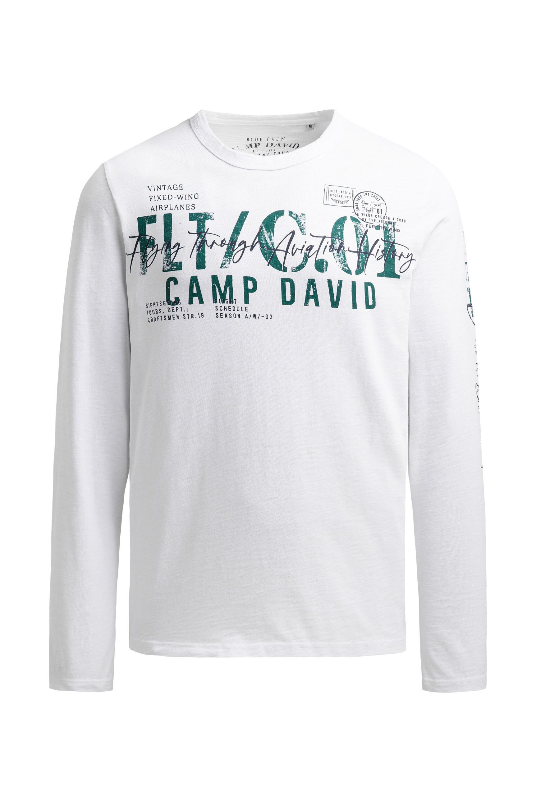 CAMP DAVID Langarmshirt aus Baumwolle günstig online kaufen