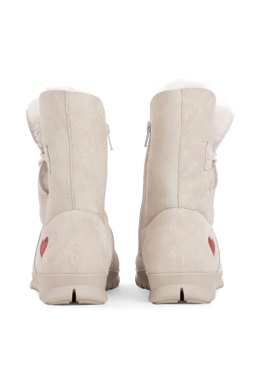 vitaform Damen Stiefeletten Veloursleder & Doubleface Stiefelette