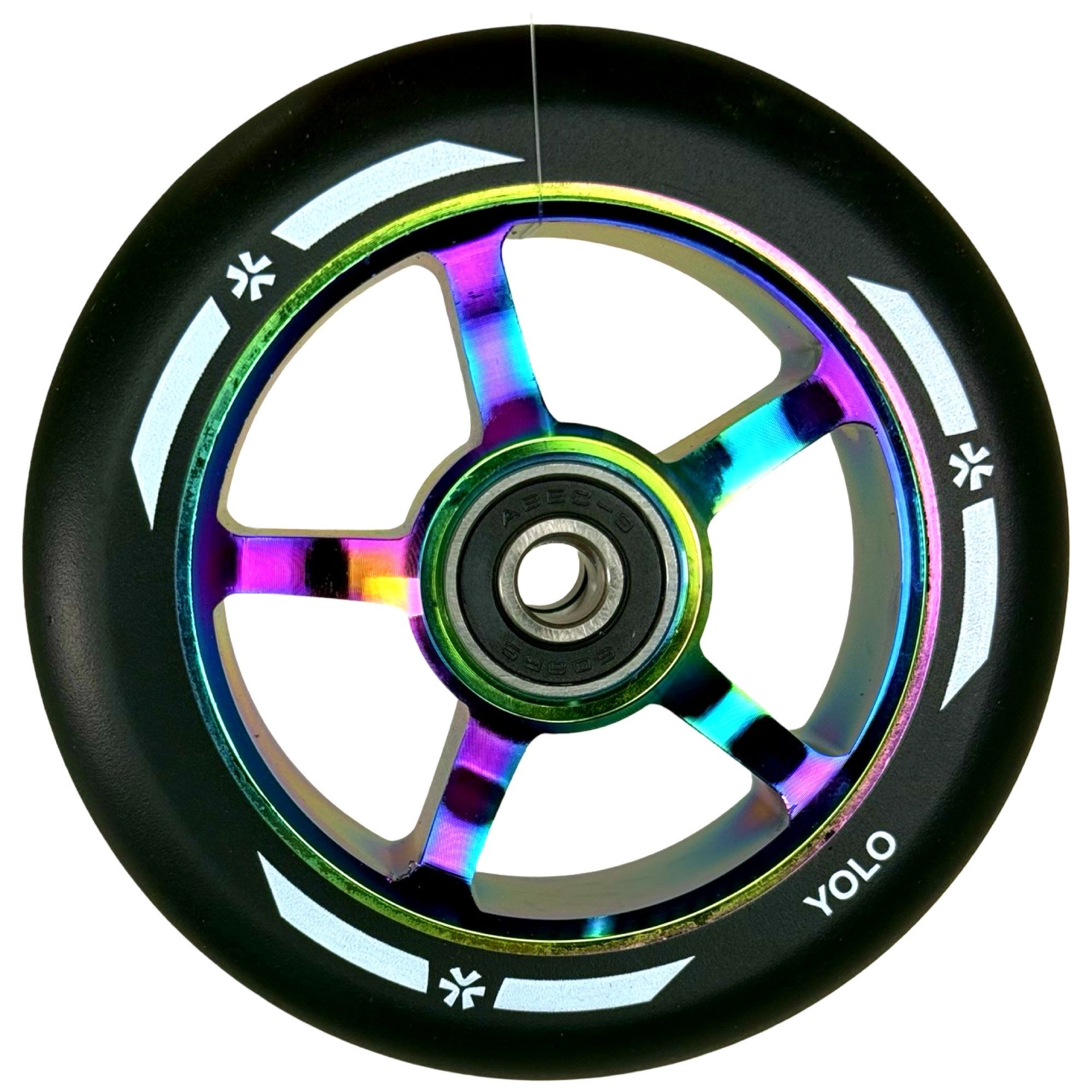 Stuntscooter Union Yolo Stunt-Scooter Rolle Abec9 100mm Neochrome