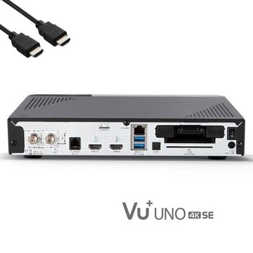 VU+ UNO 4K SE UHD HDR 1x DVB-S2 FBC Sat Twin Tuner E2 Linux PVR Receiver, SAT-Receiver