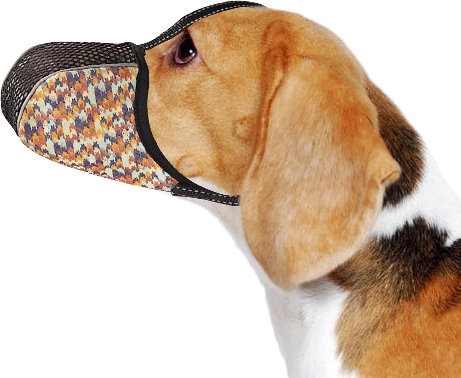 Ledander Maulkorb für Hunde, weiches Air-Mesh-Maulkörbe,verstellbar