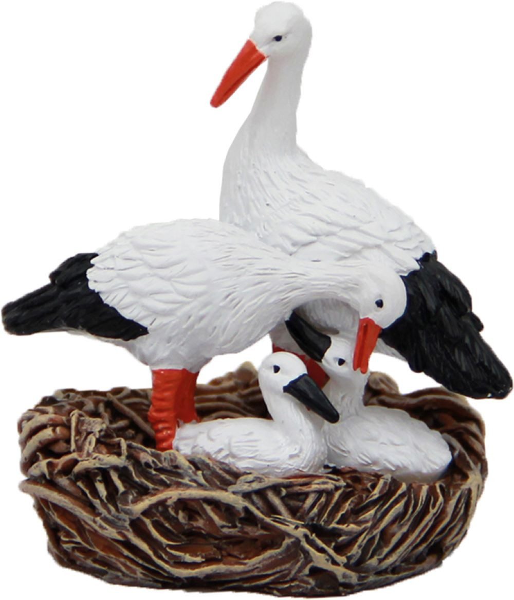 FADEDA Tierfigur FADEDA Störche im Nest, Höhe in cm: 5