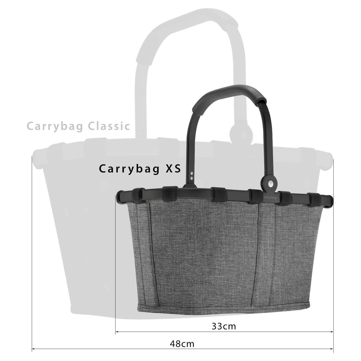 Farbauswahl, REISENTHEL® carrybag Reisenthel Einkaufskorb grau XS XS Korb -