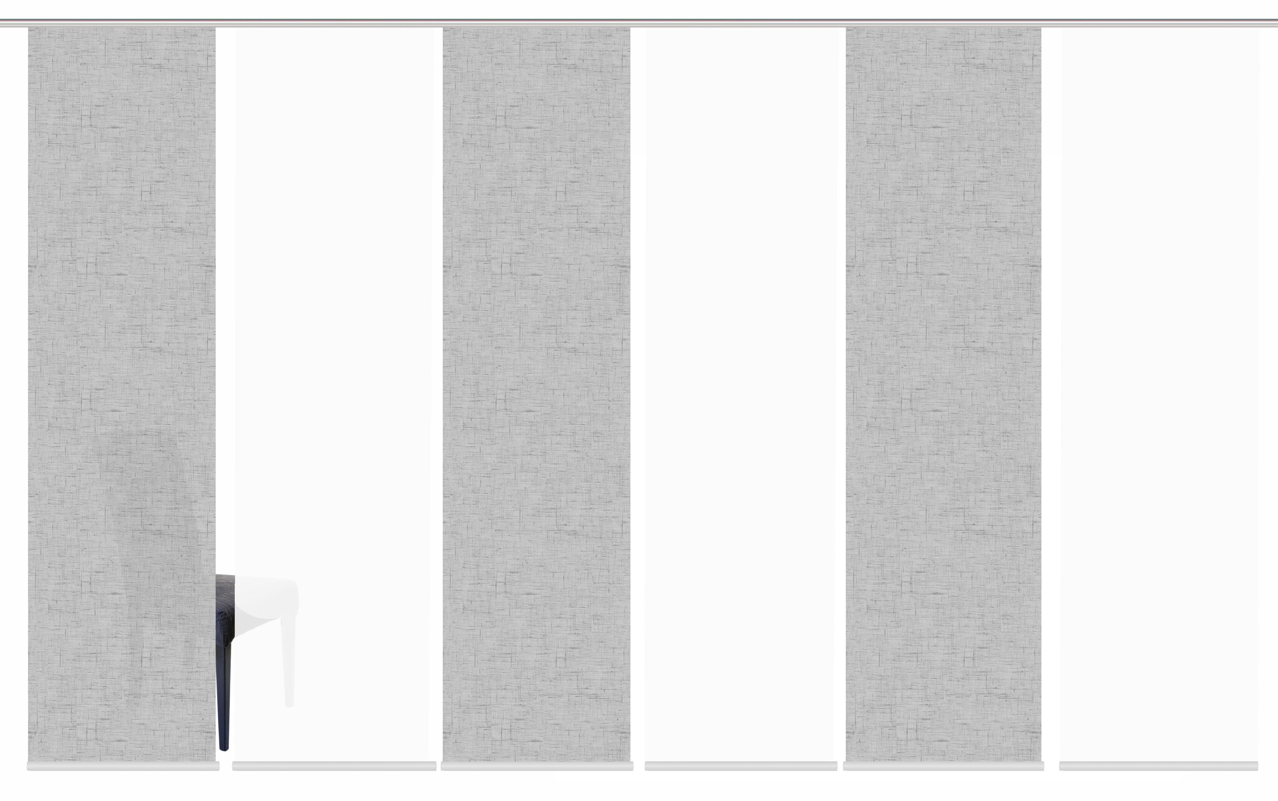 HOME WOHNIDEEN Schiebegardine PIVE 6er SET (6 St), Paneelwagen, blickdicht, günstig online kaufen